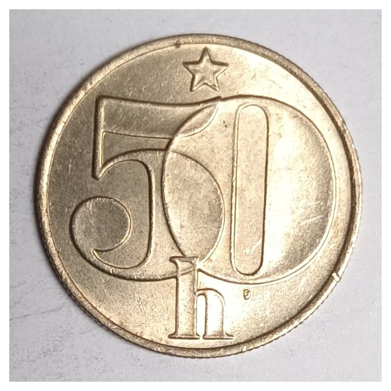 CZECHOSLOVAKIA - KM 89 - 50 HALERU 1989