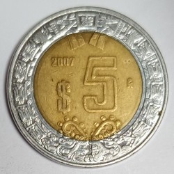 MEXICO - KM 605 - 5 PESOS 2007 - EAGLE