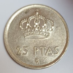 ESPAGNE - KM 824 - 25 PESETAS 1982 - JUAN CARLOS I