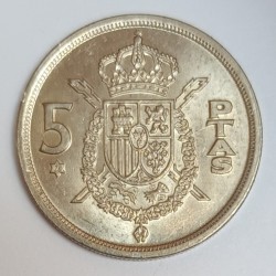 ESPAGNE - KM 807- 5 PESETAS 1975(76) - JUAN CARLOS I