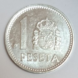 ESPAGNE - KM 821 - 1 PESETA 1988 - Juan Carlos I