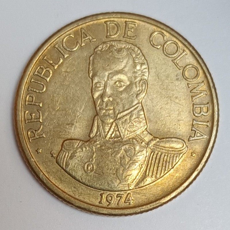 KUBA - KM 258-1 - 1 PESO 1974 - SIMON BOLIVAR