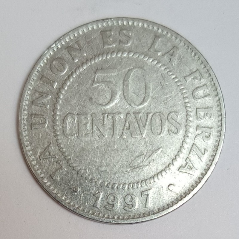 BOLIVIEN - KM 204 - 50 CENTAVOS 1997