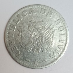 BOLIVIEN - KM 203 - 20 CENTAVOS 1987