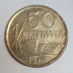 BOLIVIE - KM 580 a - 50 CENTAVOS 1970 - BATEAU