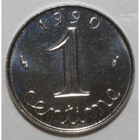 FRANKREICH - KM 928 - 1 CENTIME 1990 - TYP WEIZENKOLBEN