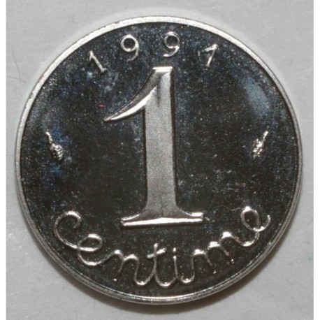 FRANCE - KM 928 - 1 CENTIME 1991 TYPE EAR OF WHEAT