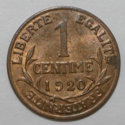 FRANKREICH - KM 840 - 1 CENTIME 1920 - TYP DUPUIS