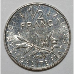 GADOURY 429 - 1/2 FRANC 1989 - TYPE SEMEUSE - KM 931