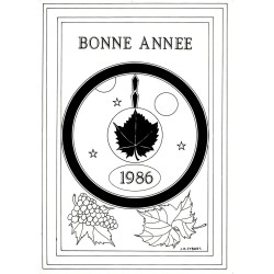 FRANC-MACONS - BONNE ANNEE 1986 - CARTE NUMERO 125/175