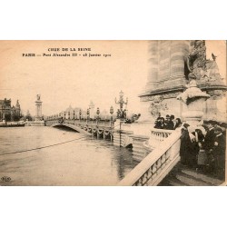 Kommitat 75 - PARIS - Überschwemmungen 1910 - Brücke Alexandre III