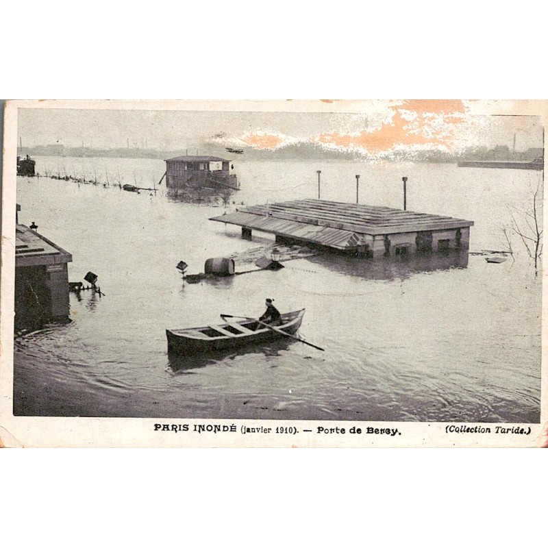 Kommitat 75 - PARIS - Überschwemmungen 1910 - Das Tor von Bercy