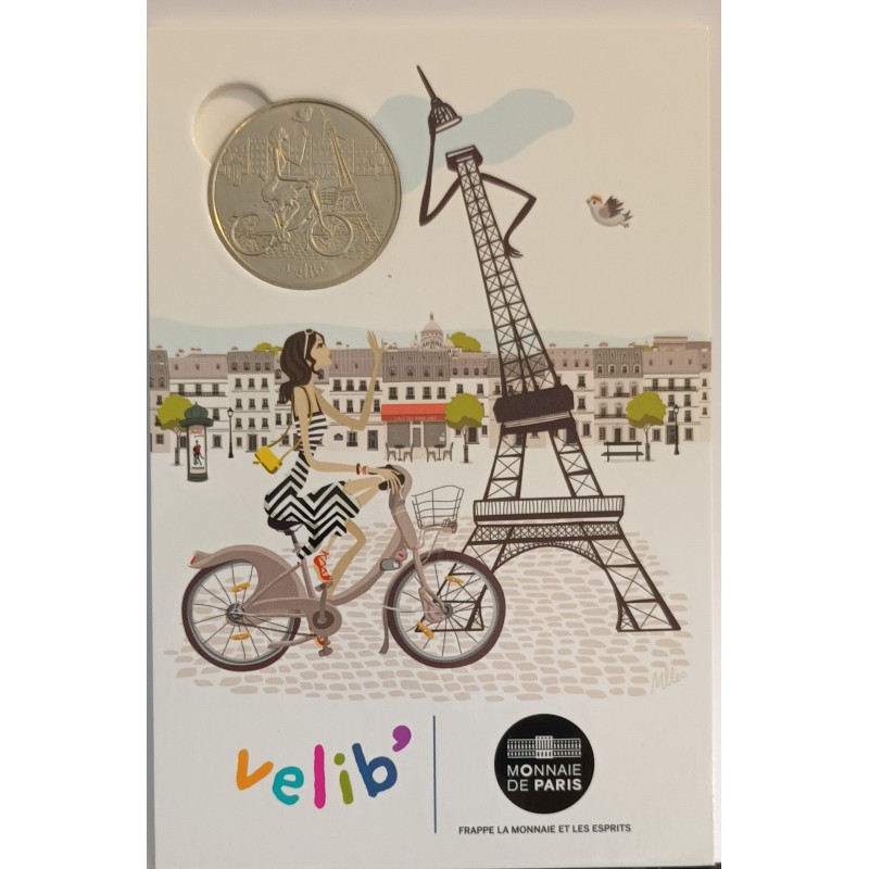 COUNTY 75 - PARIS - VELIB' - EIFFEL TOWER - PARIS MINT - 2015