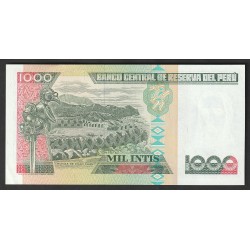 PERU - PICK 136 b - 1 000 INTIS - 28/06/1988