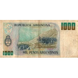 ARGENTINE - PICK 317 b - 1000 PESOS ARGENTINOS (1984)