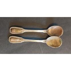 SET OF 2 MOKA SPOONS - silver - 13.73 grams - 096218