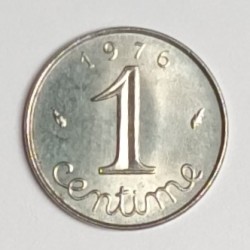 FRANKREICH - KM 928 - 1 CENTIME 1976 - TYP WEIZENKOLBEN