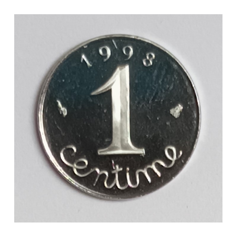 FRANKREICH - KM 928 - 1 CENTIME 1998 TYP EPI