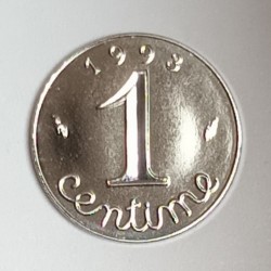 FRANCE - KM 928 - 1 CENTIME 1993 - TYPE EAR OF WHEAT - Variety Proof / BU