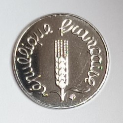 FRANCE - KM 928 - 1 CENTIME 1993 - TYPE EAR OF WHEAT - Variety Proof / BU