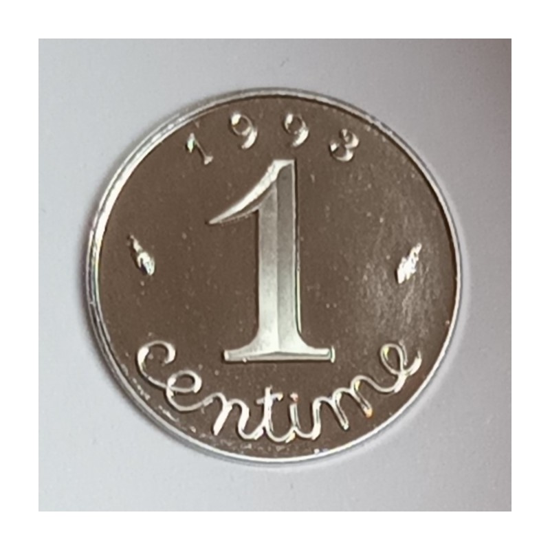 FRANCE - KM 928 - 1 CENTIME 1993 - TYPE EAR OF WHEAT