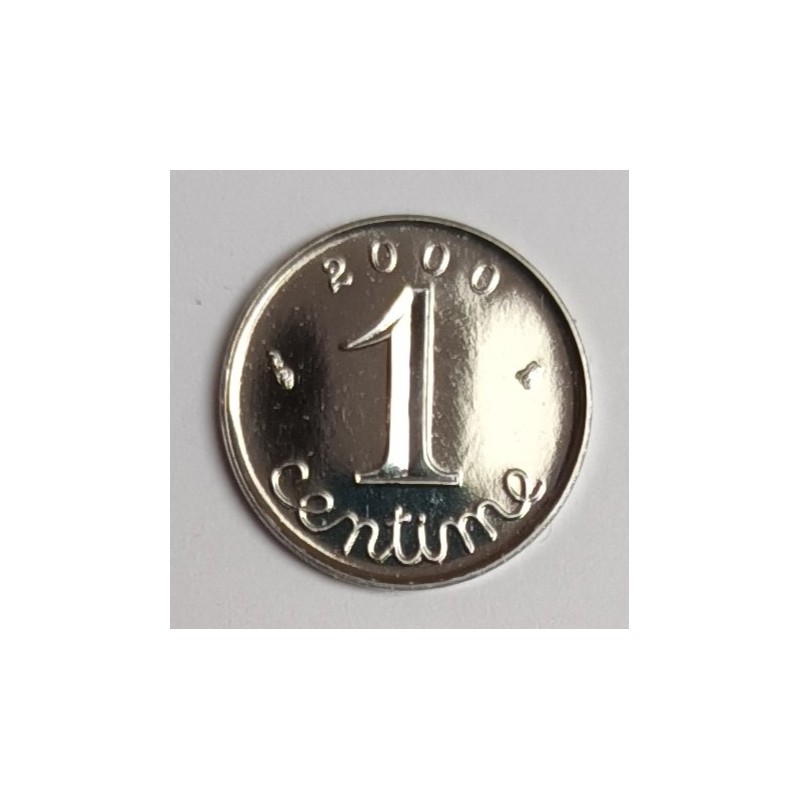 FRANKREICH – 1 CENTIME 2000 – EPI-TYP – KM 928 – VARIETY VORDERSEITE BU REVERSE PP