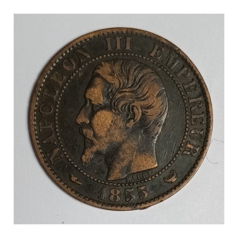 GADOURY 152 - 5 CENTIMES 1855 W Lille TYPE NAPOLEON III chien - TB - KM 777