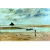 County 50170 - Le Mont Saint Michel - Watercolor by M. P. Chataignier