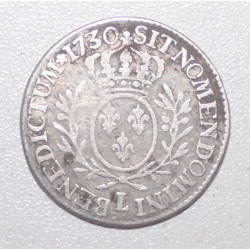 FRANCE - LOUIS XV - 1/5 ECU WITH OLIVE BRANCHES - 1730 L - Bayonne