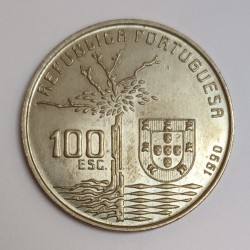 PORTUGAL - KM 656 - 100 ESCUDOS 1990 - CAMILO CATELO BRANCO (1825-1890)