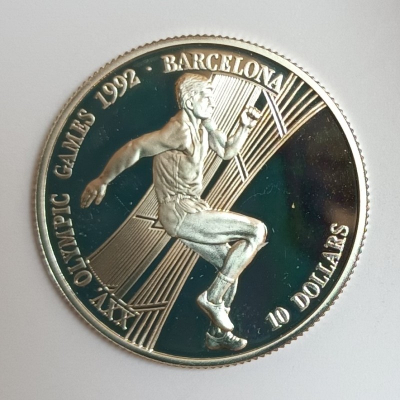 COOKINSELN - KM 79 – 10 DOLLAR 1990 – 1992 OLYMPISCHE SPIELE IN BARCELONA