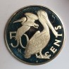 BRITISH VIRGIN ISLAND - 50 CENTS 1973 - ELIZABETH II - PELICANS - PROOF - KM 5