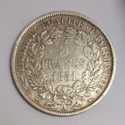 FRANCE - KM 761 - 5 FRANCS 1851 A Paris TYPE CERES