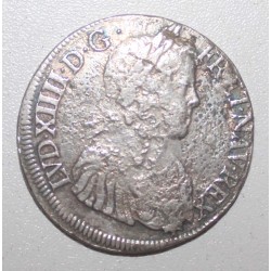 FRANCE - Gad 202 - LOUIS XIV - ECU WITH LONG HAIR 1646 H - La Rochelle