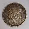 FRANKREICH - KM 799 - 5 FRANCS 1869 A - Paris - TYP NAPOLEON III