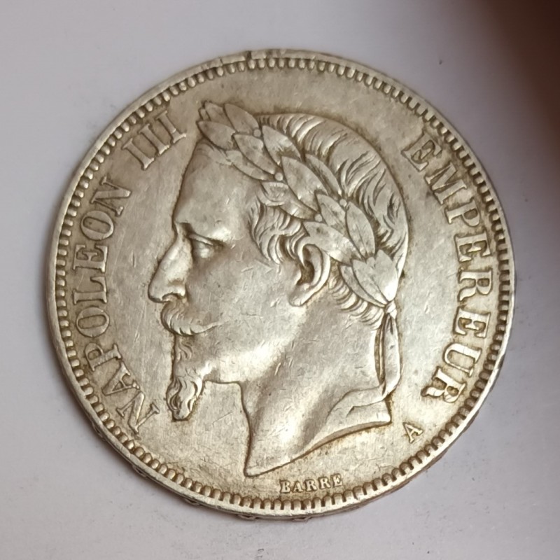 FRANCE - KM 799 - 5 FRANCS 1870 A - Paris - TYPE NAPOLEON III