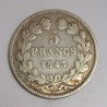 FRANCE - KM 749 - 5 FRANCS 1843 B Rouen TYPE LOUIS PHILIPPE 1er