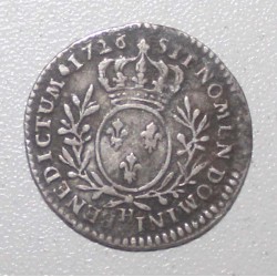 Gad 291 - LOUIS XV - 1/10 ÉCU AUX BRANCHES D'OLIVIER - 1726 H - La Rochelle