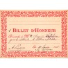 RÉCOMPENSE SCOLAIRE - BILLET D'HONNEUR - 31 JANVIER 1915