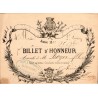 63 - CLERMONT - RÉCOMPENSE SCOLAIRE - BILLET D'HONNEUR - 1880