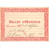 RÉCOMPENSE SCOLAIRE - BILLET D'HONNEUR - 1916