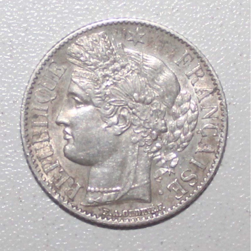 FRANKREICH - KM 759 - 1 FRANC 1849 A - Paris - TYP CERES