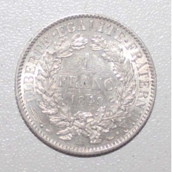 FRANKREICH - KM 759 - 1 FRANC 1849 A - Paris - TYP CERES