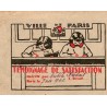 75 - PARIS - RÉCOMPENSE SCOLAIRE - TEMOIGNAGE DE SATISFACTION - 1942