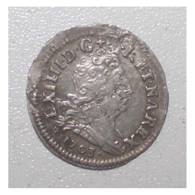 FRANCE - LOUIS XIV - 5 Sols with insignia - 1703 BB - Strasbourg