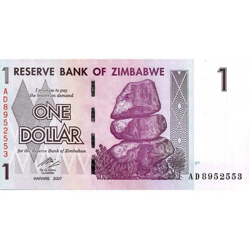 ZIMBABWE - PICK 6 a  - 10 DOLLARS - 1997 - SIGN 3