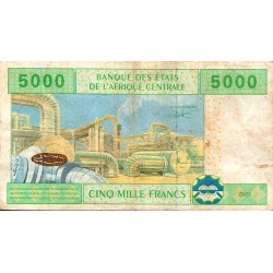 STATES OF CENTRAL AFRICA - CAMEROON - PICK 209 u - 5000 FRANCS 2002