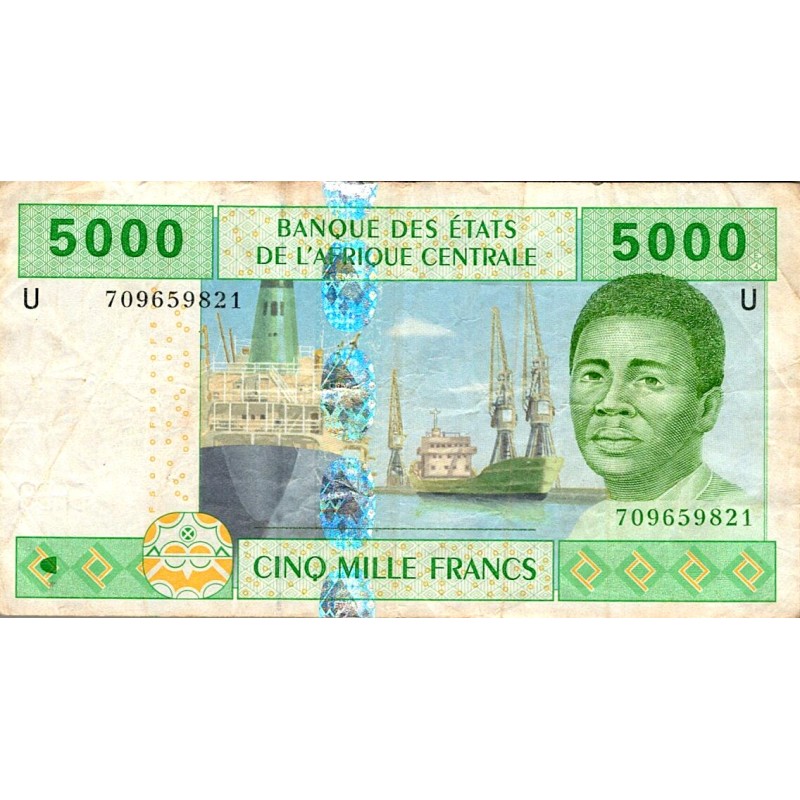 STATES OF CENTRAL AFRICA - CAMEROON - PICK 209 u - 5000 FRANCS 2002