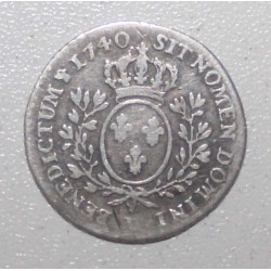 FRANKREICH - KM 511 - LOUIS XVI - 1/10 ECU MIT STIRNBAND - 1740 - Münzzeichen gelöscht