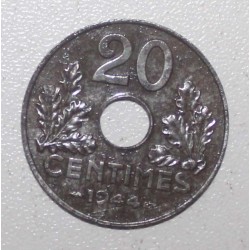 FRANKREICH - KM 900.2a - 20 CENTIMES 1944 - TYP 20 Eisen